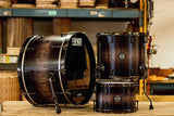 Batterie en cerisier finition smoke burst